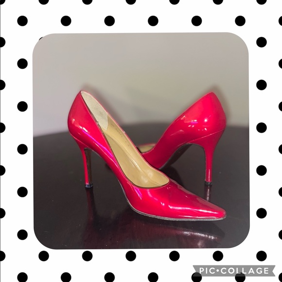 👠Stuart Weitzman Cherry Red Patent Pumps👠 - Picture 1 of 12